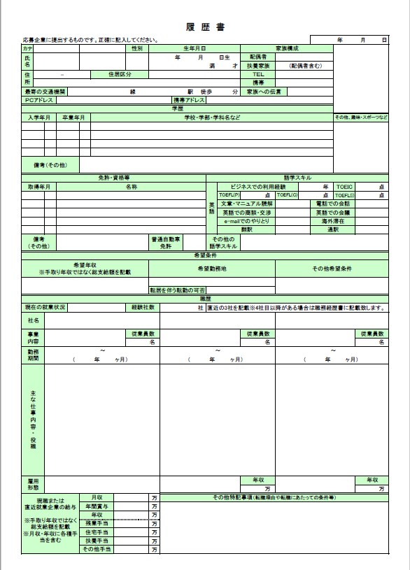 ゲーム Cg業界の転職活動で必要な書類 作品 職務経歴書 履歴書 C Game